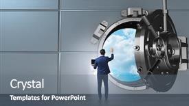  Presentation with cyber - PPT layouts with digital protection against cyber threat background and a gray colored foreground