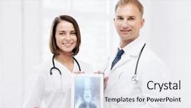  Presentation with trauma - Presentation design with trauma education - healthcare medical and radiology concept background and a sky blue colored foreground