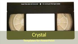  Presentation with cassette - Beautiful presentation featuring video card - vhs cassette tape vintage vhs backdrop and a tawny brown colored foreground