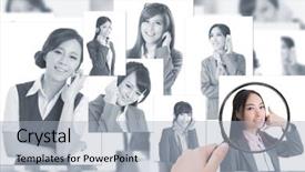  Presentation with human resources management - Presentation theme with digital rights management - concept of human resources choose background and a light blue colored foreground