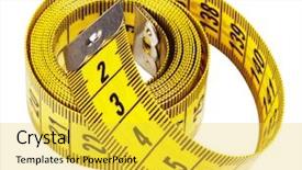  Presentation with clipping - Theme having digital scale - measuring tape isolated on white background and a  colored foreground