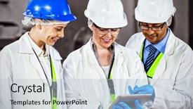  Presentation with meat - Slides consisting of digital tablet at meat background and a light blue colored foreground