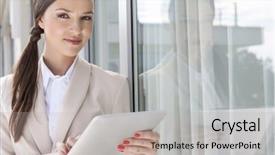  Presentation with digital detoxification - Beautiful PPT theme featuring beach st cristina in lloret de mar spain backdrop and a lemonade colored foreground