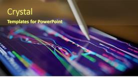  Presentation with market data - Presentation featuring digital-tablet-computer-showing-stock background and a tawny brown colored foreground