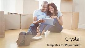  Presentation with using digital tablet - Slides consisting of digital tablet in their new background and a lemonade colored foreground