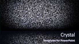  Presentation with noise - Slide deck with digital television noise background background and a wine colored foreground