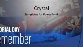  Presentation with memorial day - Amazing slide deck having digital title for memorial day backdrop and a light gray colored foreground