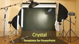  Presentation with professional - Amazing theme having digital tools - interior of professional photo studio backdrop and a  colored foreground