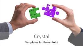  Presentation with digital-transformation - Cool new presentation theme with digital-transformation-concept-with-jigsaw and a white colored foreground