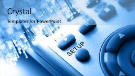  Presentation with fiber optics - Presentation theme enhanced with digital tv - fiber optics background with lots background and a light blue colored foreground