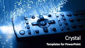  Presentation with fiber optics - Presentation theme enhanced with digital tv - fiber optics background with lots background and a black colored foreground