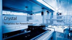  Presentation with haushold industry - PPT theme having digital valves - industry technology borough of industry background and a light blue colored foreground