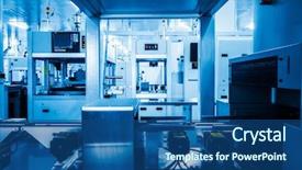  Presentation with industry - Audience pleasing PPT theme consisting of digital valves - industry technology borough of industry backdrop and a ocean colored foreground