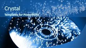  Presentation with fiber optics - Beautiful PPT theme featuring fiber optics background with lots backdrop and a ocean colored foreground