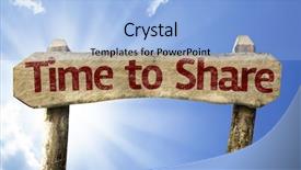  Presentation with processing - Cool new PPT theme with video image processing - time to share wooden sign backdrop and a  colored foreground