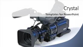  Presentation with white cctv camera on modern - Theme having object on white tool - pistol lighter background and a white colored foreground