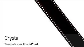  Presentation with video production - Colorful PPT theme enhanced with digital video production - photo shot of empty film backdrop and a white colored foreground