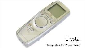  Presentation with recorder - Audience pleasing theme consisting of rec - digital voice recorder backdrop and a white colored foreground