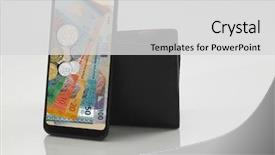  Presentation with currency financial concept macro - Colorful slide set enhanced with digital wallet concept malaysia currency backdrop and a light gray colored foreground