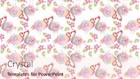  Presentation with flamingo - Beautiful presentation design featuring digital-watercolor-painting-of-seamless backdrop and a lemonade colored foreground