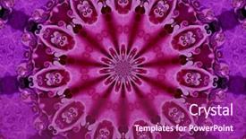  Presentation with mandala - Theme consisting of flowerpower - digitally created mandala background background and a violet colored foreground