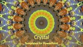  Presentation with mandala - Beautiful presentation theme featuring flowerpower - digitally created mandala background backdrop and a tawny brown colored foreground