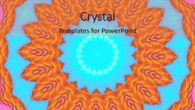  Presentation with mandala - PPT layouts consisting of flowerpower - digitally created mandala background background and a coral colored foreground