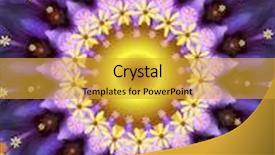  Presentation with mandala - Audience pleasing presentation consisting of flowerpower - digitally created mandala background backdrop and a gold colored foreground