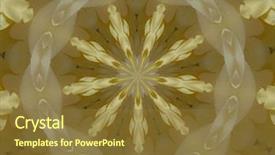  Presentation with mandala - Slide deck having big pie with some strawberrys on plate background and a tawny brown colored foreground