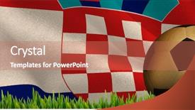  Presentation with growing - Slides enhanced with digitally generated croatian national flag background and a coral colored foreground