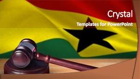  Presentation with ghana flag - Colorful PPT theme enhanced with digitally generated ghana national flag backdrop and a black colored foreground