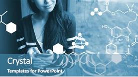  Presentation with chemical - PPT theme with digitally generated image of chemical background and a  colored foreground