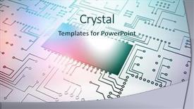  Presentation with circuit board - Amazing presentation design having digitally generated image of circuit backdrop and a cool aqua colored foreground