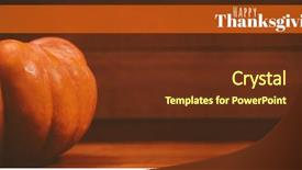  Presentation with happy thanksgiving - Amazing presentation having digitally generated image of happy backdrop and a tawny brown colored foreground