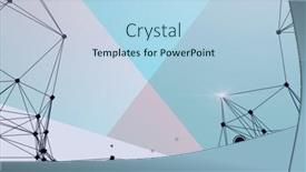  Presentation with business networking - PPT theme consisting of digitally-generated-image-of-network background and a light blue colored foreground