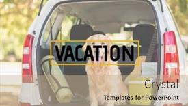  Presentation with car design - Cool new PPT theme with digitally-generated-image-of-vacation backdrop and a coral colored foreground