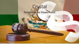  Presentation with vector - PPT theme enhanced with digitally generated mexican national flag background and a soft green colored foreground