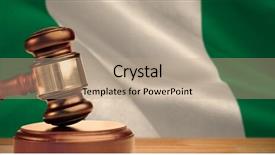  Presentation with gavel - Amazing PPT layouts having nigieria - hammer and gavel against 3d backdrop and a coral colored foreground