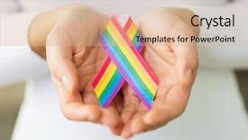  Presentation with gay pride - PPT layouts consisting of human dignity - homosexual and lgbt concept background and a  colored foreground