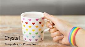  Presentation with gay pride - Cool new PPT theme with human dignity - homosexual and lgbt concept backdrop and a coral colored foreground