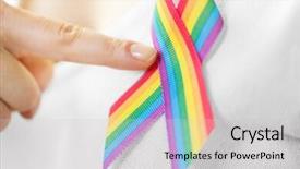  Presentation with gay pride - PPT theme having human dignity - homosexual and lgbt concept background and a  colored foreground