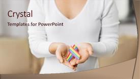  Presentation with gay pride - Presentation design featuring human dignity - homosexual and lgbt concept background and a  colored foreground