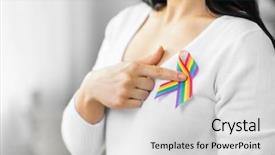  Presentation with dignity - Beautiful slides featuring human dignity - homosexual and lgbt concept backdrop and a  colored foreground