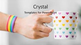  Presentation with gay pride - Colorful slide deck enhanced with human dignity - homosexual and lgbt concept backdrop and a light gray colored foreground