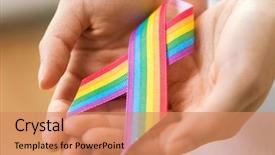  Presentation with dignity - Beautiful theme featuring human dignity - homosexual and lgbt concept backdrop and a  colored foreground