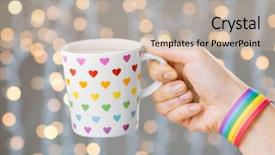  Presentation with gay pride - Amazing slides having human dignity - homosexual and lgbt concept backdrop and a mint green colored foreground