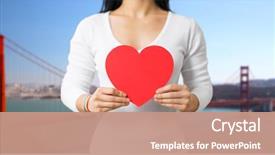  Presentation with gay pride - PPT theme enhanced with human dignity - homosexual and lgbt concept background and a coral colored foreground