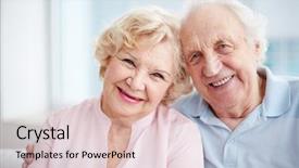  Presentation with seniors - Beautiful slide set featuring dignity - portrait of charming seniors enjoying backdrop and a lemonade colored foreground