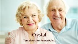  Presentation with physical activity seniors active senior - Slide deck consisting of dignity - portrait of smiling seniors enjoying background and a lemonade colored foreground