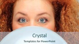  Presentation with strong black woman - Cool new PPT theme with dilatation - young woman in black shirt backdrop and a  colored foreground